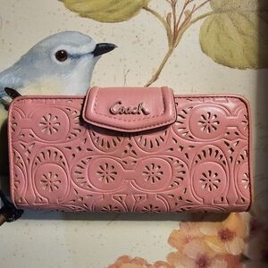 Coach Pink Cutout Women's Wallet